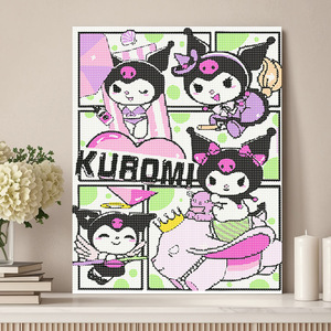 Bức tranh kim cương tự làm hiện đại từ loạt phong cảnh Anime mới hỗ trợ khung vẽ tay Xuyên biên giới cho trẻ em và người lớn - Product Image 5