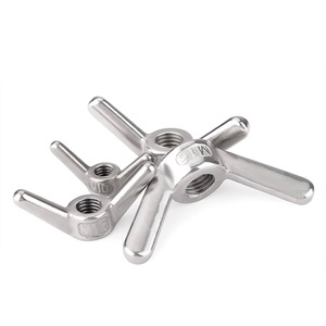 DIN 80701 304 316 Acero inoxidable M3 M4 M6 M8 M10 M12 Cuerno de oveja Apriete Tuerca larga Tuerca de mariposa - Product Image 6