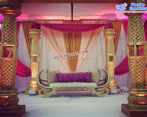 Boda de oro columnas romanas pilares boda oro columna romana boda escenario de FRP pilares romanos - Product Image 4