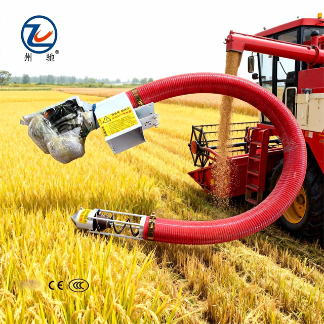 2026 New Arrival Handheld Electric Rubber Grain Suction Machine Flexible Hose Spiral Pipe Auger Farm Use Cement Sand Powder