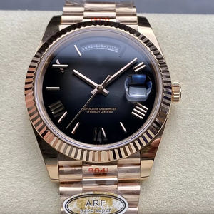 La mejor calidad mecánica a prueba de agua 40mm AR Factory 904l Acero ETA 3255 Movimiento 228238 Peso 184g Reloj de oro rosa - Product Image 1