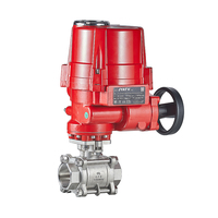 Vanne à boisseau sphérique électrique motorisée OEM en acier inoxydable 304 316, filetage femelle, contrôle de l'eau haute pression, débit de 200 m³/h, 1000 PSI