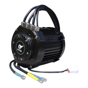 มอเตอร์ DK145-70 5KW BLDC ขับเคลื่อนโดยตรง ความเร็วสูง 72V สำหรับรถจักรยานยนต์ ไม่มีเกียร์ DK145-70-ZQ กำลังขับสูง ให้พลังงาน 5KW สำหรับ R - Product Image 4