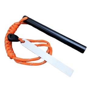 Allume-feu en acier inoxydable 12,7*127 avec paracorde, outil de survie en plein air - Product Image 5