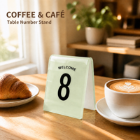 Support de table en acrylique découpé au laser pour affichage de menu de restaurant, promotion sur comptoir, personnalisé, vente en gros, OEM, ODM