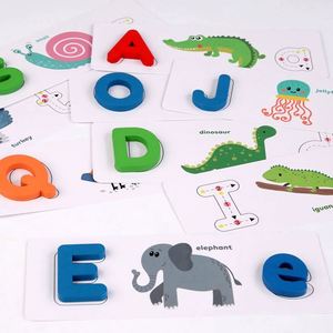 Nuevo Producto 2025, Juguete Educativo de Madera para Niños de 2 a 4 Años, Rompecabezas Cognitivo de Letras Inglesas para Aprender a Escribir - Product Image 6