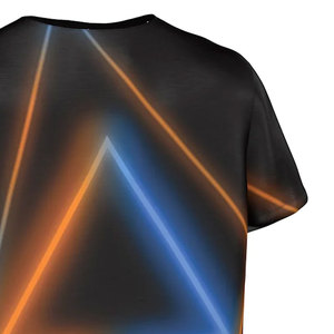 Venta caliente O-cuello Camisetas para hombres 100% Algodón Transpirable Longitud larga Patrón sólido Sublimación Tallas grandes Hecho en Pakistán - Product Image 6