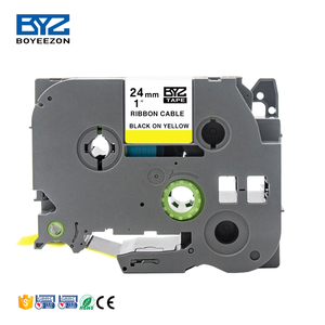 Sản Phẩm Ổn Định Nhãn Tương Thích Băng Mực <span class=keywords><strong>Tze</strong></span> S651 Cho Brother P Touch <span class=keywords><strong>Label</strong></span> <span class=keywords><strong>Maker</strong></span> Băng Đen Trên Vàng 24Mm - Product Image 1