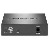 TP-LINK TL-SG2206LPF Switch PoE Gigabit con 1 Puerto de Fibra y 5 Puertos Eléctricos, Fuente de Alimentación de 4 Puertos, 6 Puertos Ópticos SFP Uplink