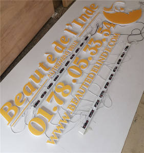 ขายร้อน3D แบรนด์โลโก้ที่กำหนดเองนำแสงป้ายอิเล็กทรอนิกส์เต็มรูปแบบอะคริลิแสงร้านป้าย - Product Image 4