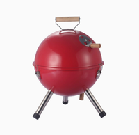 Barbecue portable à charbon de bois de la série Round Kettle, modèle épaissi, en forme de pomme, pour la cuisson à domicile et en extérieur