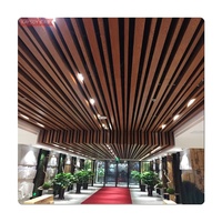 Tira de aluminio para decoración de interiores, deflector lineal de diseño de techo falso, para Hospital, centro comercial, edificio de oficina