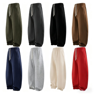 Fournisseur de premier plan : Pantalons de jogging amples pour hommes avec logo personnalisé brodé TKAN838, Vente en gros de survêtements de haute qualité à coupe oversize et jambe large - Product Image 3