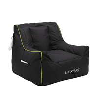 Fauteuil pouf de jeu coloré avec bordure, fauteuil pouf durable, pouf ottoman confortable, grand fauteuil pouf en vrac pour adultes