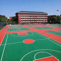 Revêtement de terrain de basket-ball Runsure anti-UV et résistant aux intempéries pour arènes extérieures – Matériau de qualité supérieure pour stades mondiaux, prêt à l'emploi, haute durabilité