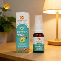 BEEHALL Vente en gros Spray buccal à la propolis sans alcool pour apaiser les maux de gorge