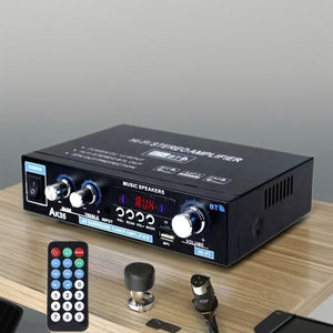 Amplificateur numérique mini HIFI AK35 800W 2 canaux Récepteur domestique Son surround 12V USB Télécommande FM Mini Aluminium Plastique - Product Image 3