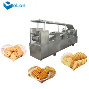 Good quality automatic china made stainless steel cracker biscuit cookie processing line moulding machine