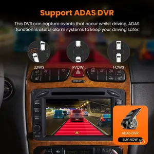 Junsun-reproductor Multimedia con Android y navegación GPS para Mercedes, Radio de coche 2DIN con RDS, Android, voz IA, Carplay, para Mercedes Benz CLK W209 W203 W463 W208