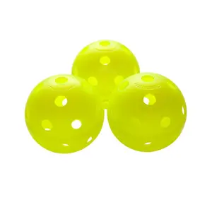 MOZKUIB Glow In Dark Pickleball 40 Holes Outdoor Pickleball Luminous Balls Glow In Dark Balls For Outdoor Professional