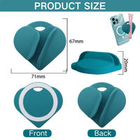 Support de brillant à lèvres en silicone pour coque de téléphone, fixation magnétique, mini support portable en silicone pour brillant à lèvres, support de rouge à lèvres pour coque magnétique