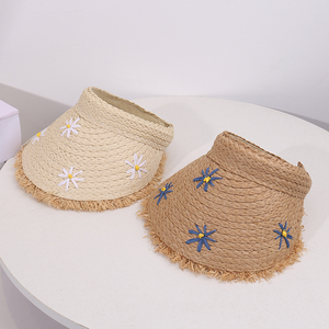 Sombreros de Paja al por Mayor para Mujer, Sombrero de Sol de Paja con Logotipo Personalizado, Gorras de Paja para Playa de Verano para Damas - Product Image 3