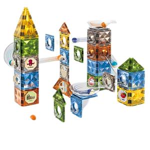 Fabricant OEM/ODM, jouet éducatif DIY, puzzle, tuiles magnétiques en plastique ABS, modèle <span class=keywords><strong>de</strong></span> circuit <span class=keywords><strong>de</strong></span> billes, ensemble <span class=keywords><strong>de</strong></span> blocs <span class=keywords><strong>de</strong></span> construction amusants - Product Image 5