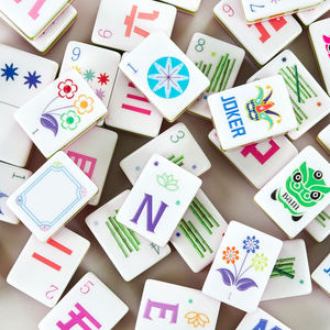 Jeu <span class=keywords><strong>de</strong></span> Mahjong Portable Pliable en Acrylique Moderne <span class=keywords><strong>de</strong></span> Haute Qualité QLT, Design Durable et Écologique pour le Jeu <span class=keywords><strong>de</strong></span> Casino, 2-4 Joueurs - Product Image 3