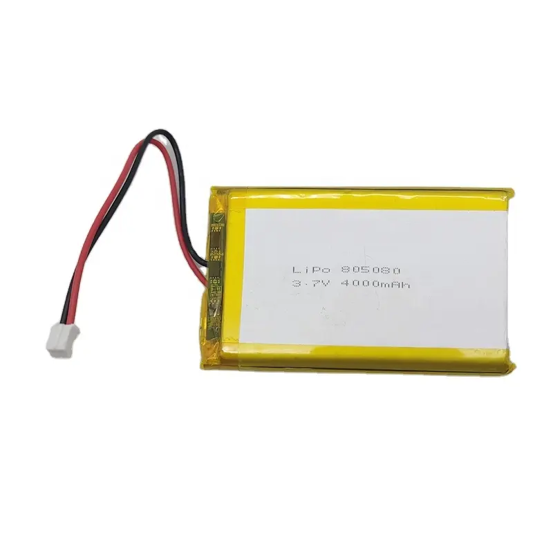 Batería recargable de polímero de litio 805080 3,7 V 4000mAh para banco de energía lámpara LED E-book Tablet PC purificador Li-Po Cell