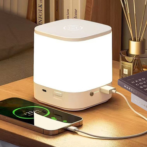 Hiện Đại Tối Giản LED Bầu Không Khí Đèn Ngủ Cho Phòng Ngủ Sang Trọng Kích Thước Nhỏ Vuông Cảm Ứng Điều Khiển Nhà Máy Tùy Chỉnh Nhựa Pin - Product Image 4