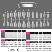 Kit de Faux Ongles à Presser en Acrylique de Luxe pour Femmes, Faits Main, Personnalisés, avec Fleurs 3D Ombrées en Gel, Forme Amande, Style French, Vente en Gros