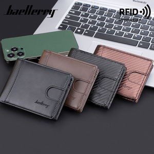 Baellerry Men's Card Holder Thin <b>RFID</b> Protection <b>Wallet</b> For Credit Card Everyday Use - Product Image 1