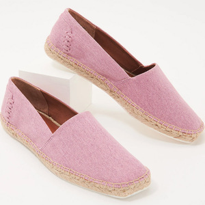 Scarpe basse da donna a buon mercato scarpe da donna intrecciate espadrillas rosa caldo - Product Image 6