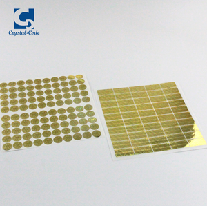 ゴールデンケースカービングゴールドプリントダイカット素材ブランクビニールホログラムステッカー用レーザーカスタムシート改ざん防止ダブルカラー - Product Image 6