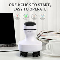 Masseur de cuir chevelu électrique 3D rechargeable, étanche, 7 niveaux, multifonction, thérapie physique, appareil de massage de la tête portable