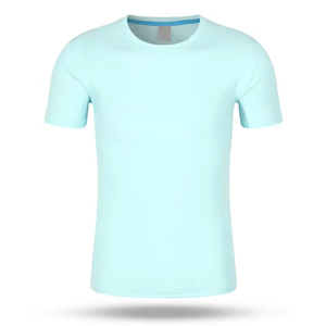เสื้อยืดโพลีเอสเตอร์ตาข่ายแบบเรียบ สำหรับโปรโมชั่น ของขวัญ พิมพ์ลายโลโก้ด้วยเทคนิค Sublimation แห้งเร็ว ทรงพอดีตัว เสื้อยืดผู้ชาย - Product Image 2