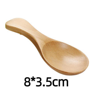 Petites Cuillères en Bois Mini Condiments Sucre Assaisonnement <span class=keywords><strong>Sel</strong></span> Miel Cuillère à Café Thé Confiture Moutarde Glace Cuillères en Bois - Product Image 5