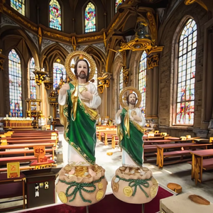Resina cristiana personalizzata Saint Jude <span class=keywords><strong>San</strong></span> Judas Tadeo statuetta religiosa decorazione per la casa e artigianato usano Souvenir regalo religioso - Product Image 6