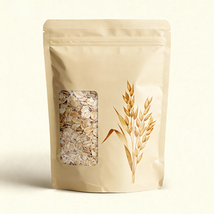 Su misura in carta Kraft richiudibile Stand up Pouch con finestra sagomata per prodotti agricoli grani organici sacchetti <span class=keywords><strong>di</strong></span> plastica - Product Image 2