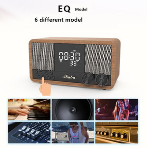 Venta caliente fuerte reloj Bluetooth Home <span class=keywords><strong>Theter</strong></span> teatro altavoz alimentado 5,3 10W gran potencia madera al aire libre Retro Altavoz Bluetooth - Product Image 4