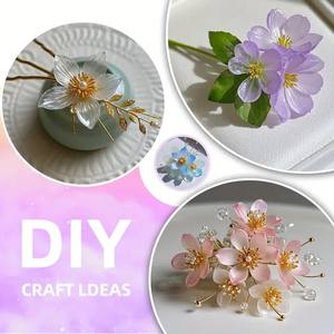 Colle époxy UV inodore, liquide de fabrication de fleurs en cristal UV, bricolage, fleurs en soie sérigraphiées durcies aux UV, utilisation pour la construction de coiffures - Product Image 6