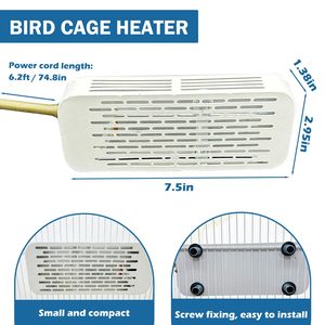 Lampe chauffante pour cage d'animaux, ampoule chauffante pour oiseaux, ampoule à lumière chaude pour petits animaux, lapin, chat, cage de perroquet - Product Image 4