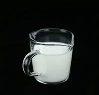 수제 더블 스파우트 작은 유리 측정 컵 컵