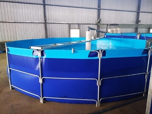 Tanque de Peixes de Aço Galvanizado PVC - Lagoa Portátil para Jardim ao Ar Livre, Tanque de Peixes Resistente e à Prova de Vazamentos, Fácil de Montar para Quintal - Product Image 6