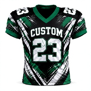 Maillots de football américain directement de l'usine, uniformes d'équipe personnalisés, 100 % polyester, respirants et anti-humidité, vêtements de sport - Product Image 1