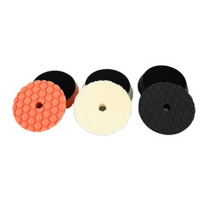 Almohadilla de espuma amortiguadora de rueda de esponja hexagonal naranja estilo Rupe de 7 pulgadas compatible con placa de respaldo de 6 pulgadas para pulidor de coche Auto Detailing - Product Image 5
