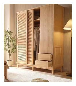 <b>Japanese</b> Wooden Style High Quality Practical Home Customized Master Bedroom Wardrobes - Product Image 1