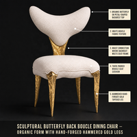 Chaise de salle à manger moderne empilable en métal de style italien, avec dossier artistique, pour la maison ou les banquets