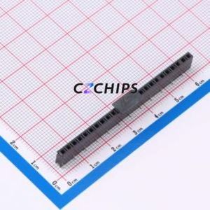 SSM-124-L-SV-P Pin Socket SMD,P=2.54mm Connector 2.54mm Vertical Mount Single Row 24P - Product Image 1