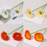 Aierflorist PU Calla Lily Daisy Long Rod Poppy Bouquet Dekorasi Rumah untuk Fotografi Pernikahan, Bunga Simulasi